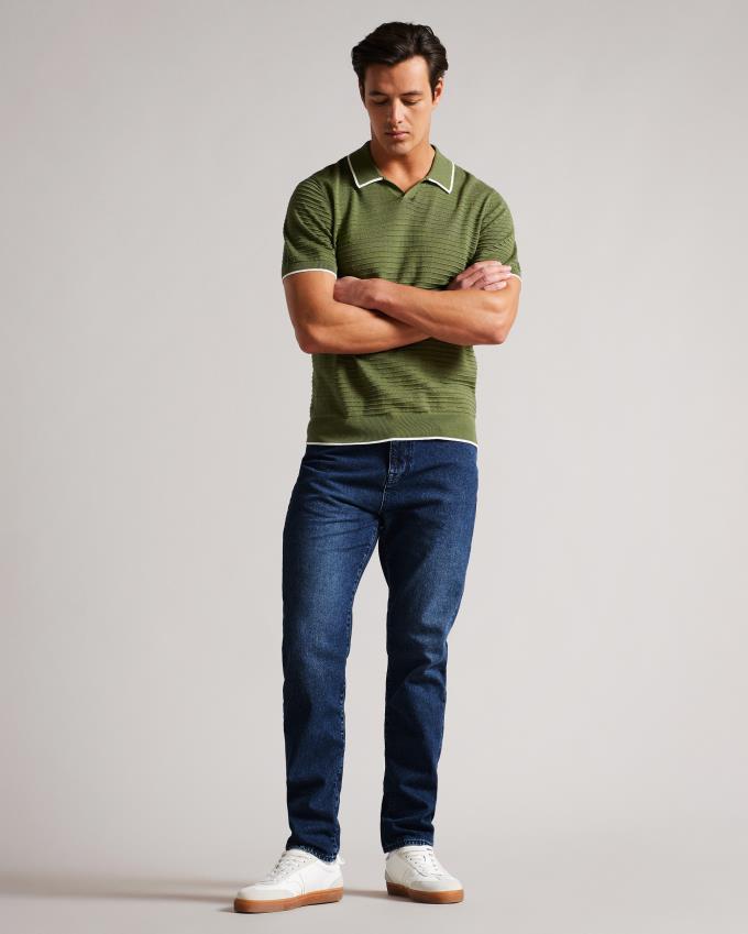 Jean Ted Baker Slim Leg Denim Bleu Homme | EJH-64339756